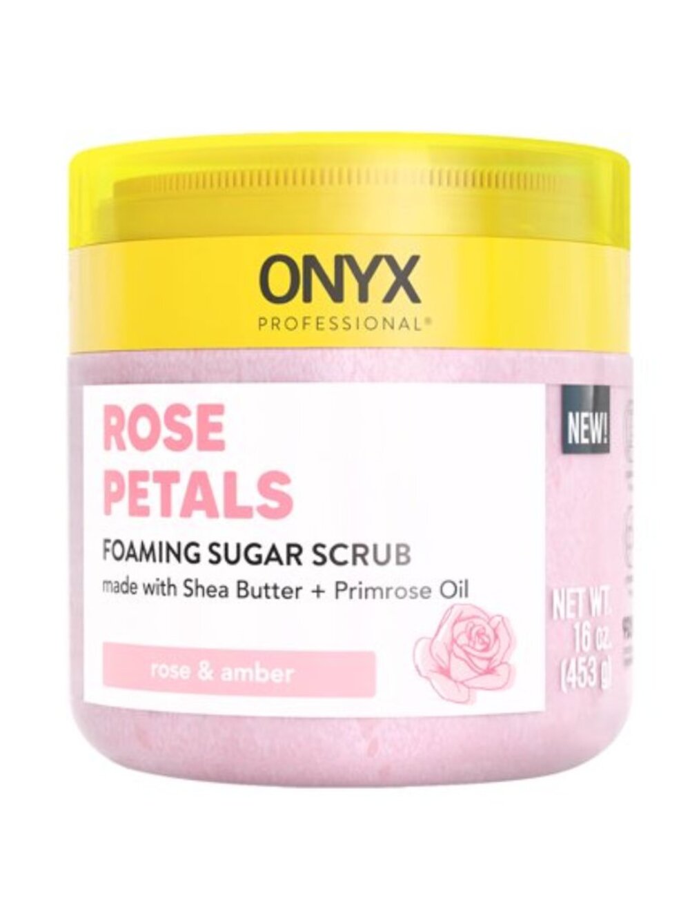 ONYX Professional® Rose Petals Foaming Sugar Scrub 453g
